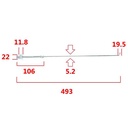 VARILLA DE FRENO SUZUKI AX100 STD