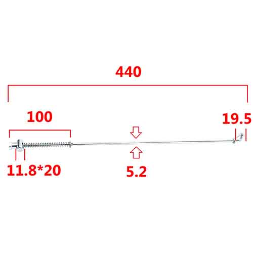 VARILLA DE FRENO YAMAHA CRYPTON T105 STD