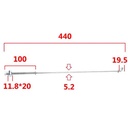 VARILLA DE FRENO YAMAHA CRYPTON T105 STD