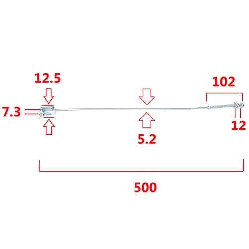 VARILLA DE FRENO YAMAHA FZ16 STD