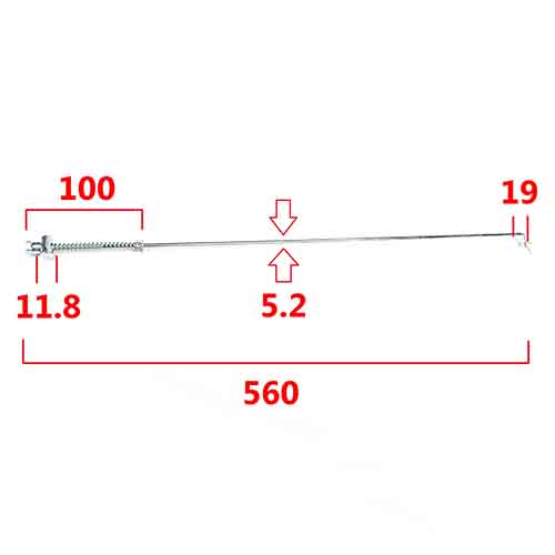 VARILLA DE FRENO YAMAHA YBR 125 STD