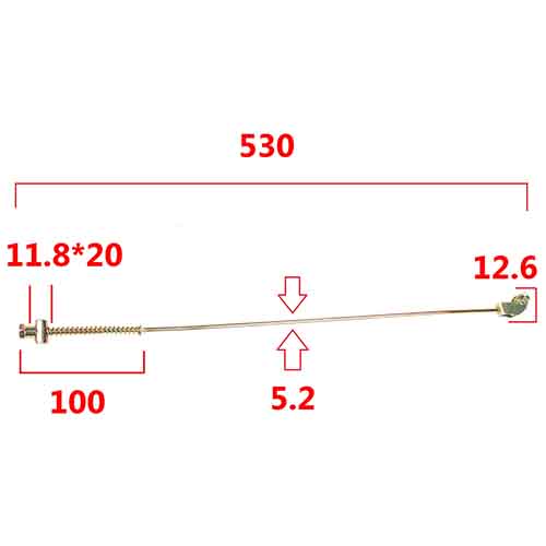 VARILLA DE FRENO YBR 250/YS FAZER 250/XTZ 250 STD