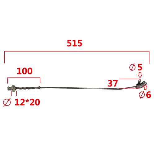 VARILLA DE FRENO ZANELLA RX 200 STD