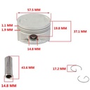 KIT PISTON YAMAHA FZ16 (58mm) (STD) STD