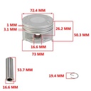 KIT PISTON HONDA CBX250 TWISTER/XR250 TORNADO (STD) STD