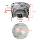 KIT PISTON BAJAJ ROUSER NS125 52mm (STD) STD