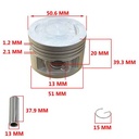 KIT PISTON YAMAHA NEW CRYPTON 110 51mm (STD) STD