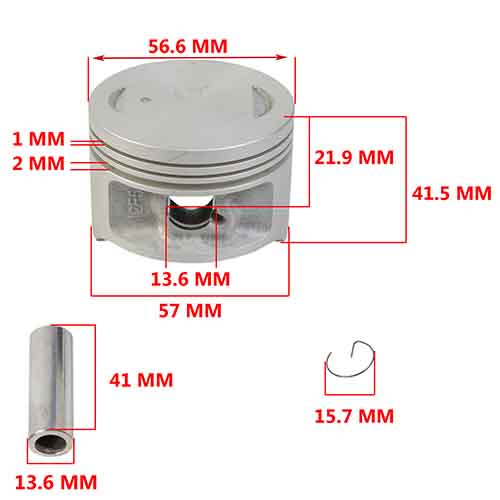 KIT PISTON SUZUKI EN125/GN125 (STD) STD