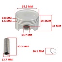 KIT PISTON BAJAJ BOXER 150 56mm (STD) STD