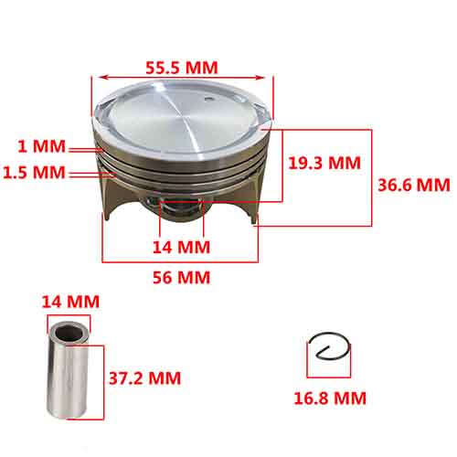 KIT PISTON SUZUKI GIXXER 150SF (STD) STD