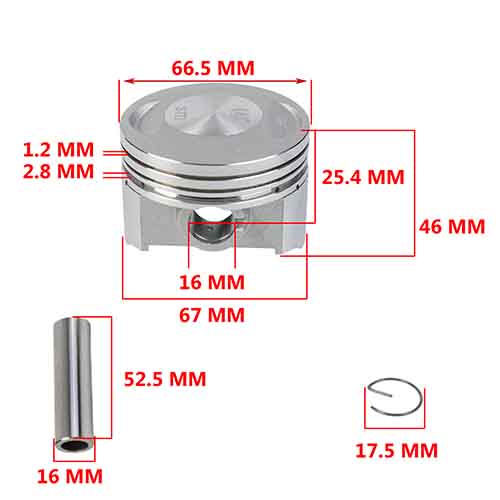 KIT PISTON MOTOMEL XPLORA 250/SKUA250/SKUA 200 V6 67mm (STD) STD