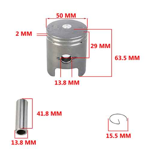 KIT PISTON SUZUKI AX100 (STD) STD