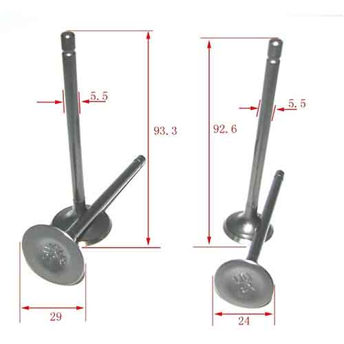 V-POWER KIT HONDA STORM/CG125 (VALVULAS + RETEN + RESORTES) STD