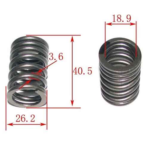 V-POWER KIT HONDA STORM/CG125 (VALVULAS + RETEN + RESORTES) STD