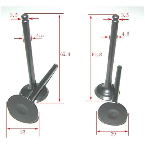 V-POWER KIT YAMAHA CRYPTON T105/NEW CRYPTON (VALVULAS+RETEN+RESORTES) STD