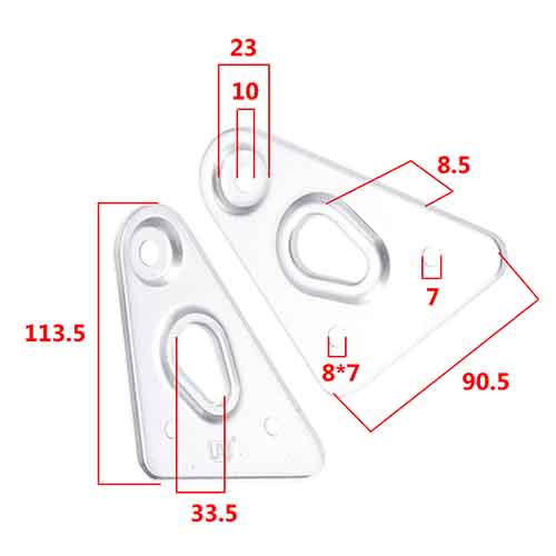 SOPORTE DE FAROL GIRO DEL. YAMAHA YBR 250 (JGO) STD