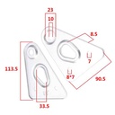 SOPORTE DE FAROL GIRO DEL. YAMAHA YBR 250 (JGO) STD