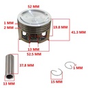 KIT PISTON GILERA SMASH 110 (52.5mm) (STD) STD