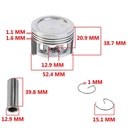 KIT PISTON HONDA C125 BIZ 52.4mm (STD) STD