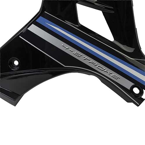 CUBRE PIERNA INTERIOR YAMAHA NEW CRYPTON 110 NEGRO LADO IZQUIERDO MTC