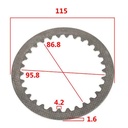 SEPARADOR DE EMBRAGUE SUZUKI EN125 HU (4PCS) STD