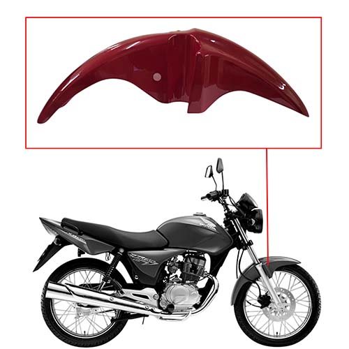 GUARDABARRO DEL. HONDA CG150 TITAN M/V ROJO MTC