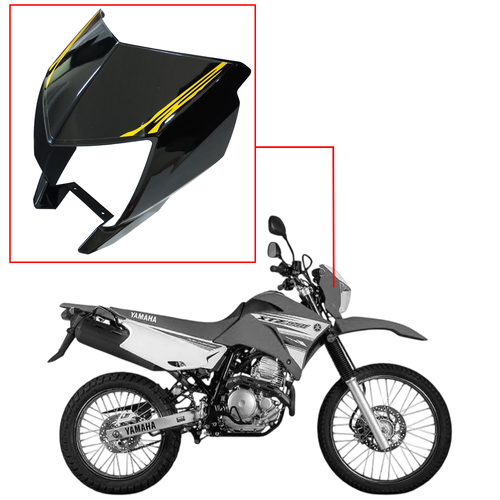 MASCARA CUBRE OPTICA YAMAHA XTZ 250 NEGRO MTC