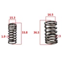 RESORTE DE VALVULA ADM/ESC INTERIOR  & EXTERIOR HONDA XR250 TORNADO (8PCS) STD