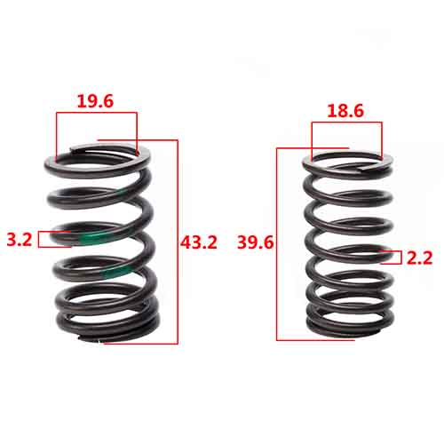 RESORTE DE VALVULA ADM/ESC INTERIOR & EXTERIOR BAJAJ ROUSER 220CC (4PCS) STD