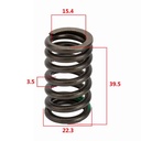 RESORTE DE VALVULA ADM/ESC YAMAHA FZ16 (JGO) (2PCS) STD