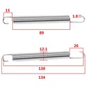 RESORTE DE VARILLA DE FRENO HONDA GLH150 GAUCHA STD 