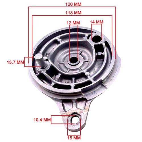 PORTAZAPATA TRASERO SUZUKI AX100 (PLATO) STD