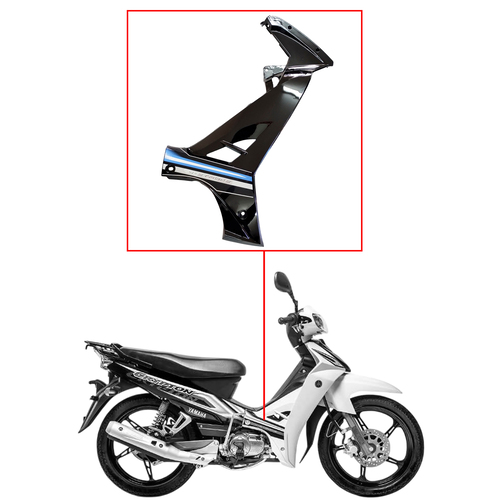 CUBRE PIERNA INTERIOR YAMAHA NEW CRYPTON 110 NEGRO LADO DERECHO MTC