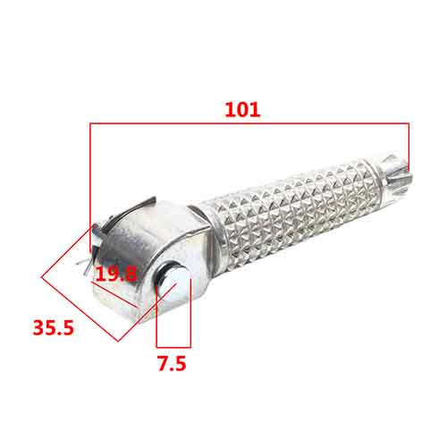 PEDALIN TRASERO YAMAHA FZ16 (JGO) STD