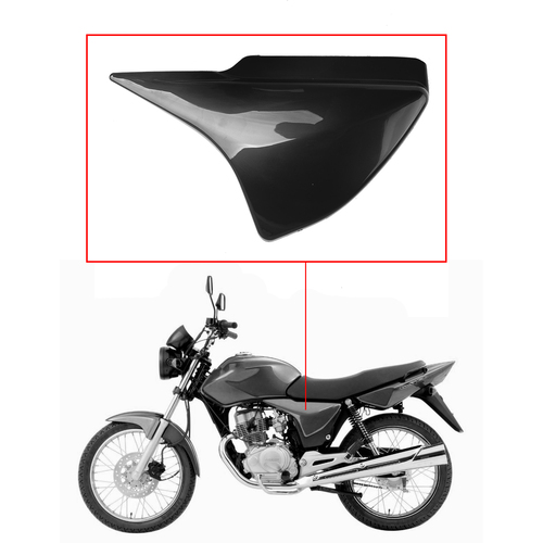 CACHA LATERAL HONDA CG150 TITAN M/V NEGRO LADO IZQUIERDO MTC