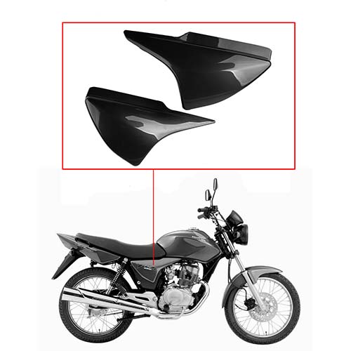CACHA LATERAL HONDA CG150 TITAN M/V NEGRO (JGO) MTC