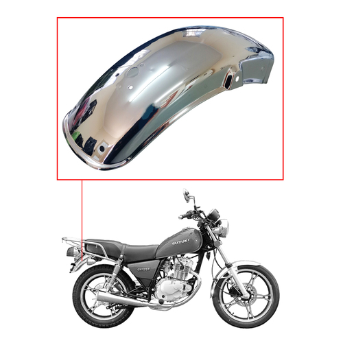 GUARDABARRO TRAS. SUZUKI GN125 CROMADO MTC