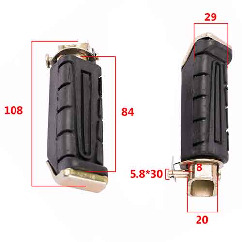 PEDALIN TRASERO YAMAHA XTZ 125 (JGO) STD