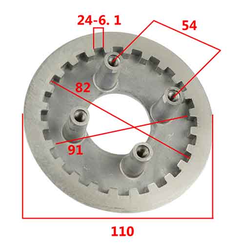 PLATO Y PRESION DE EMBRAGUE HONDA WAVE 100/C100 BIZ (JGO) STD