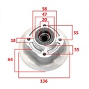 PORTACORONA COMPLETO SUZUKI EN125 C/RULEMAN Y RETEN STD