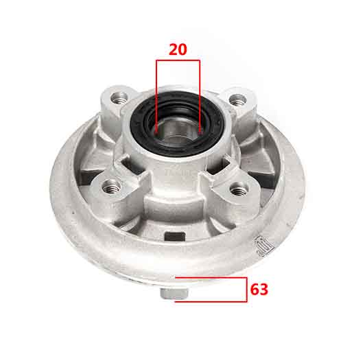 PORTACORONA COMPLETO ZANELLA SEXY 110 STD