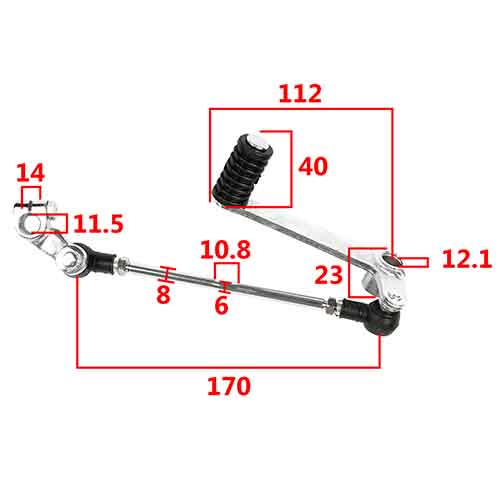 PEDAL DE CAMBIOS SUZUKI GIXXER 150 STD