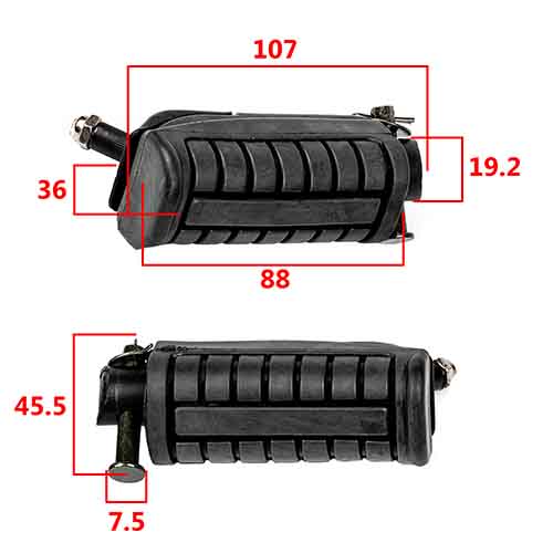 PEDALIN DELANTERO BAJAJ ROUSER 220 (JGO) STD