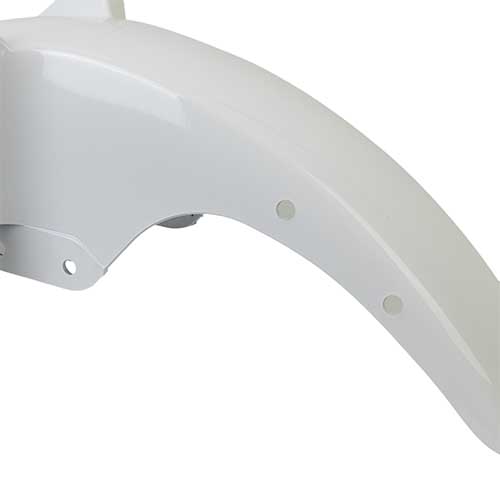 GUARDABARRO DEL. YAMAHA YBR 125 ED FACTOR BLANCO + SOPORTE MTC