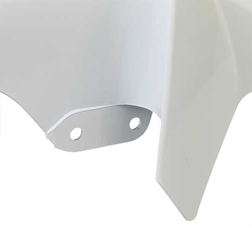 GUARDABARRO DEL. YAMAHA YBR 125 ED FACTOR BLANCO + SOPORTE MTC