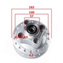 MAZA TRASERA HONDA TITAN 95-99 C/RULEMAN Y RETEN STD