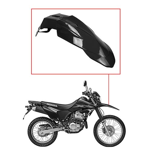 GUARDABARRO DEL. UNIVERSAL ROCKET NEGRO MTC