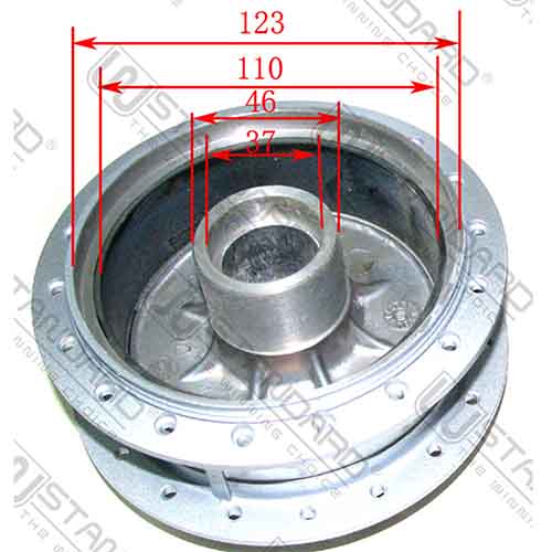 MAZA TRASERA SUZUKI AX100 (SOLA) STD
