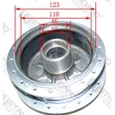 MAZA TRASERA SUZUKI AX100 (SOLA) STD