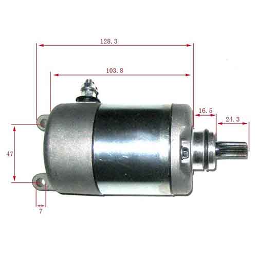 MOTOR DE ARRANQUE HONDA XR250 TORNADO/CBX 250 TWISTER STD